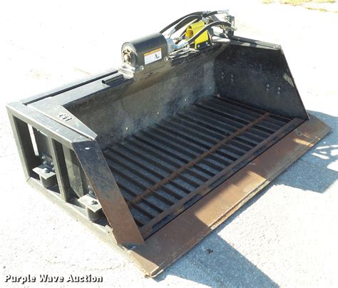 skid steer screening bucket|remlinger vibrating screening bucket.